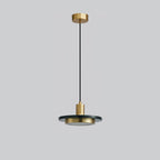 Suspension moderne Ashby en Noir et noir marbre