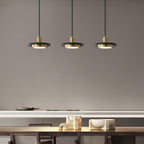 Suspension moderne Ashby en Doré et vert marbre
