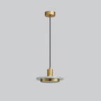 Suspension moderne Ashby en Or et blanc marbre