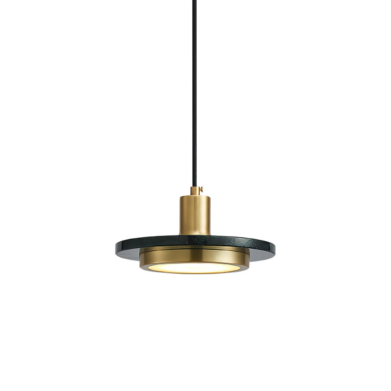 Suspension moderne Ashby en Noir et noir marbre