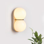 Applique murale moderne Lockwood en Travertin jaune et blanc