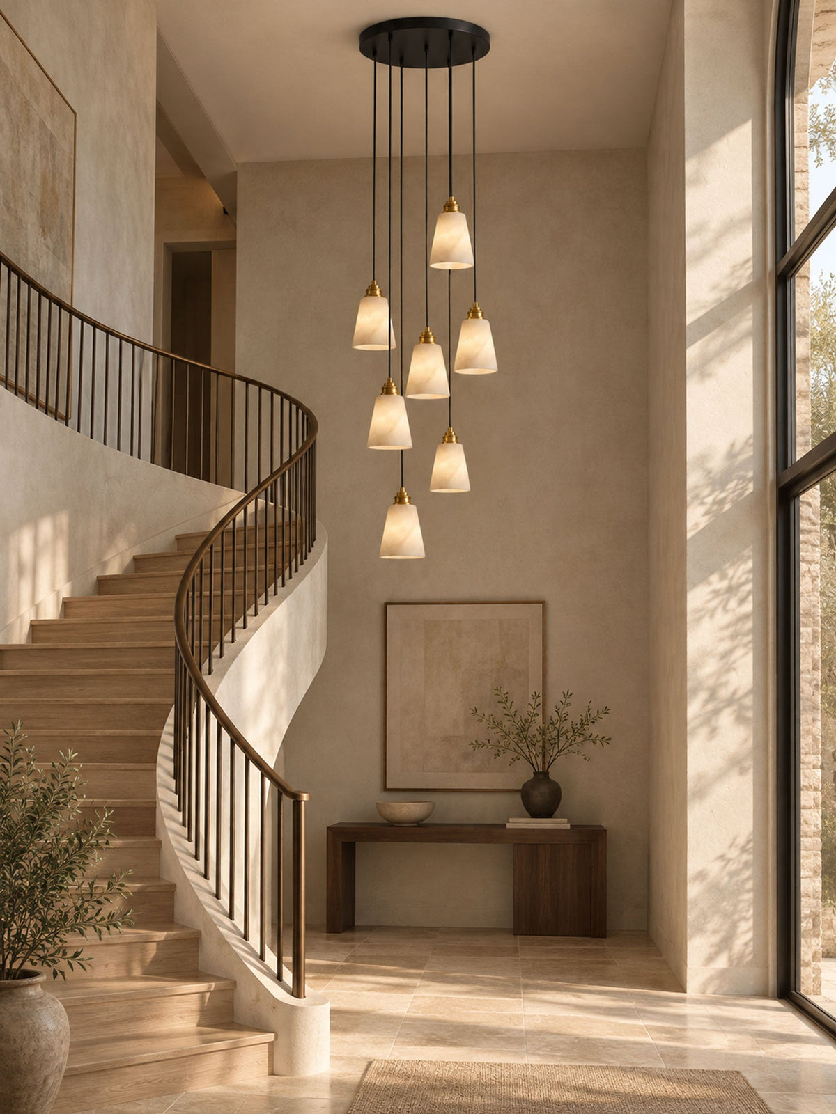 Droplet Alabaster Pendant Lamp