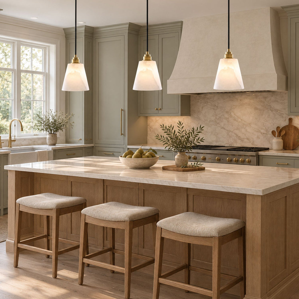 Droplet Alabaster Pendant Lamp