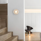 Applique murale moderne Hogne en Albâtre, Marbre Blanc jade