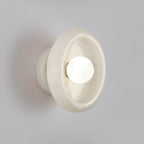 Applique murale moderne Hogne en Albâtre, Marbre Blanc jade