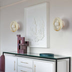 Applique murale moderne Hogne en Albâtre, Jade Noir marbre