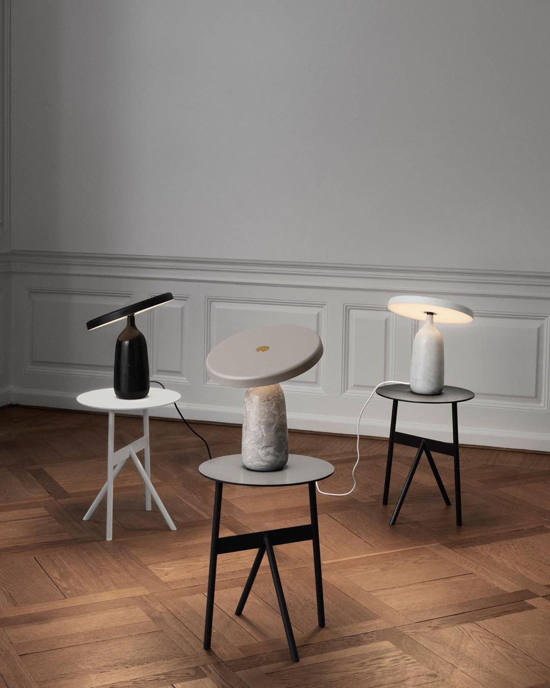 Lampe à poser moderne Dane en Métal Blanc