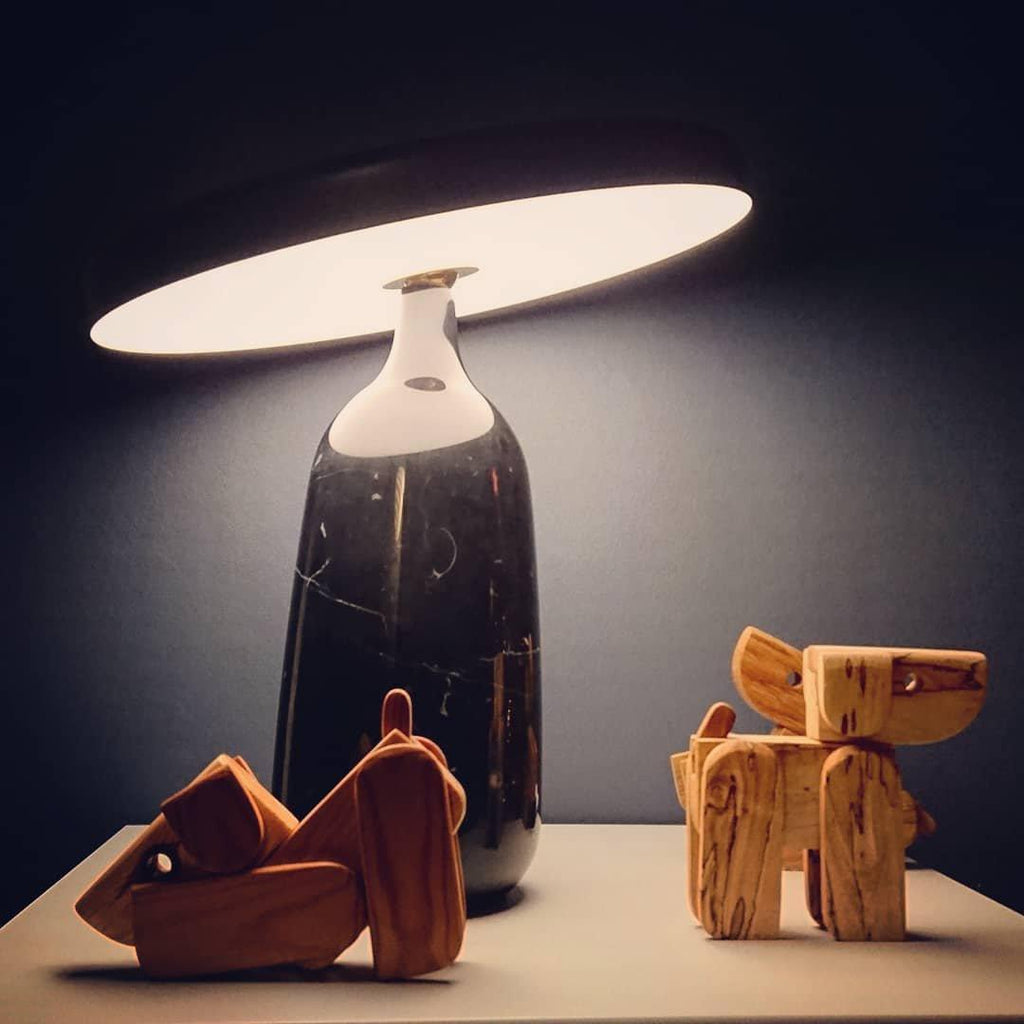 Lampe à poser moderne Dane en Métal Blanc