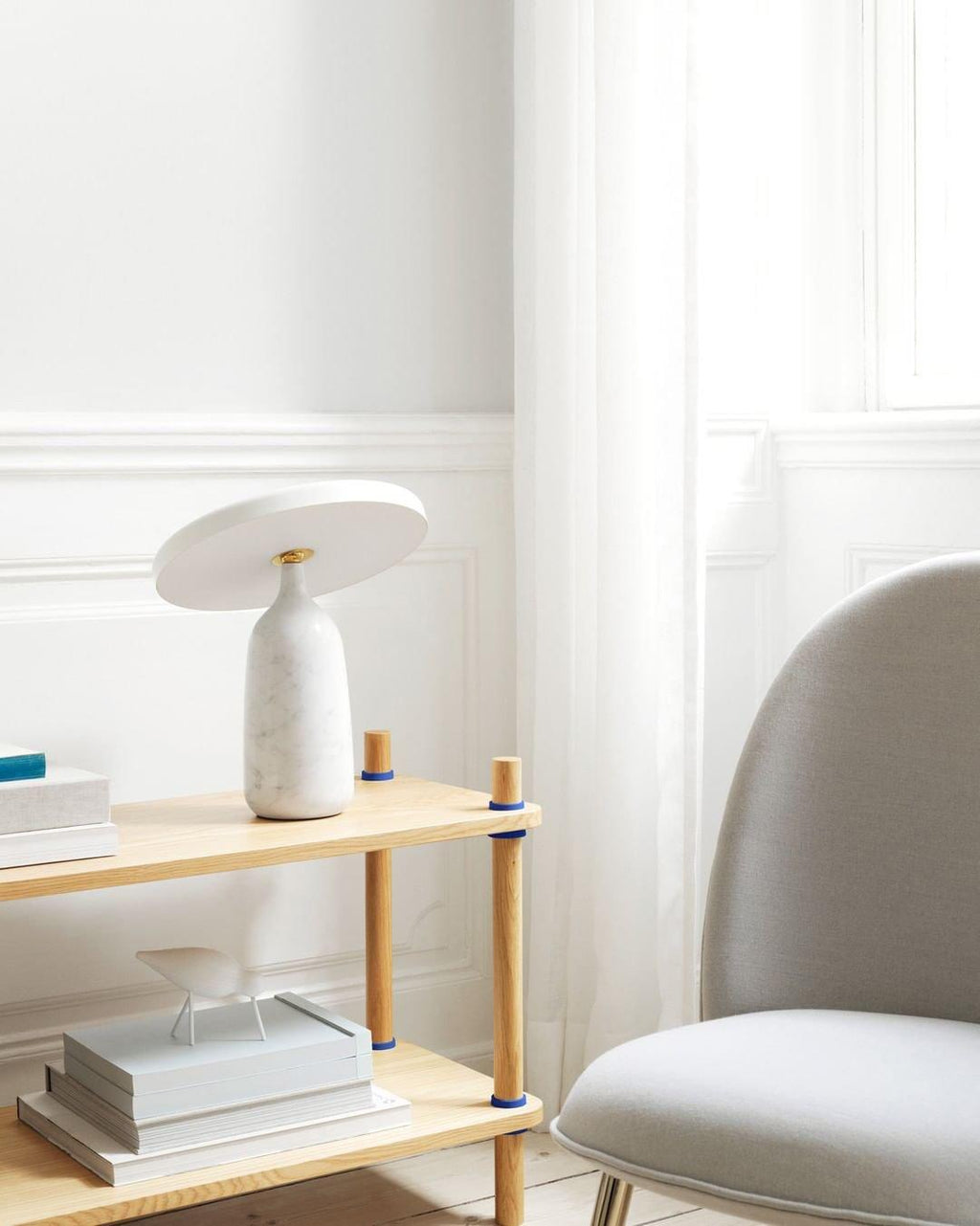 Lampe à poser moderne Dane en Métal Gris