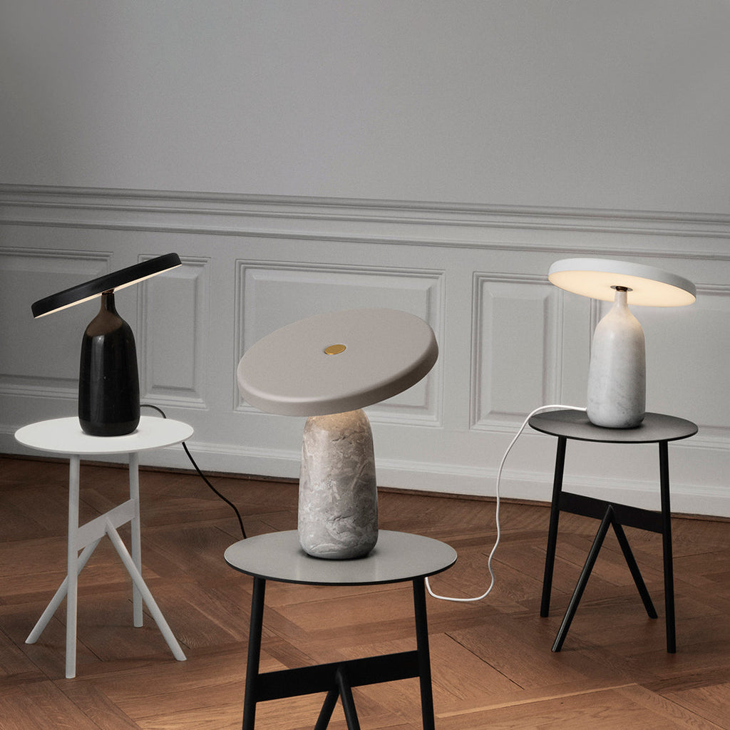 Lampe à poser moderne Dane en Métal Blanc