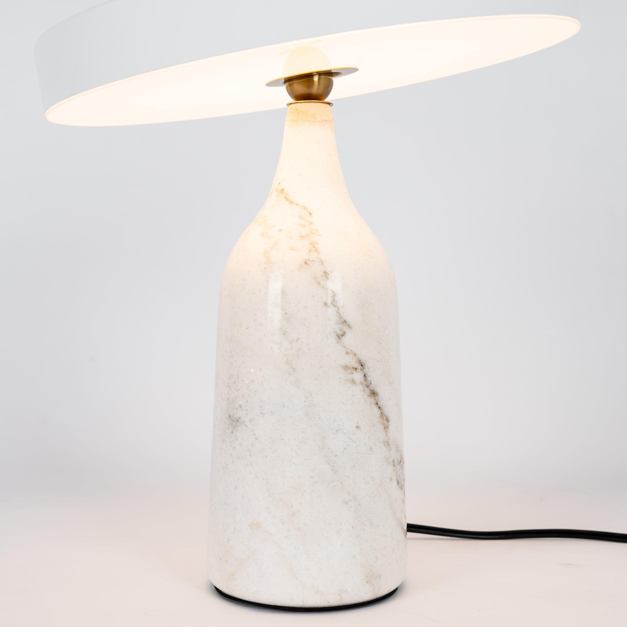 Lampe à poser moderne Dane en Métal Blanc