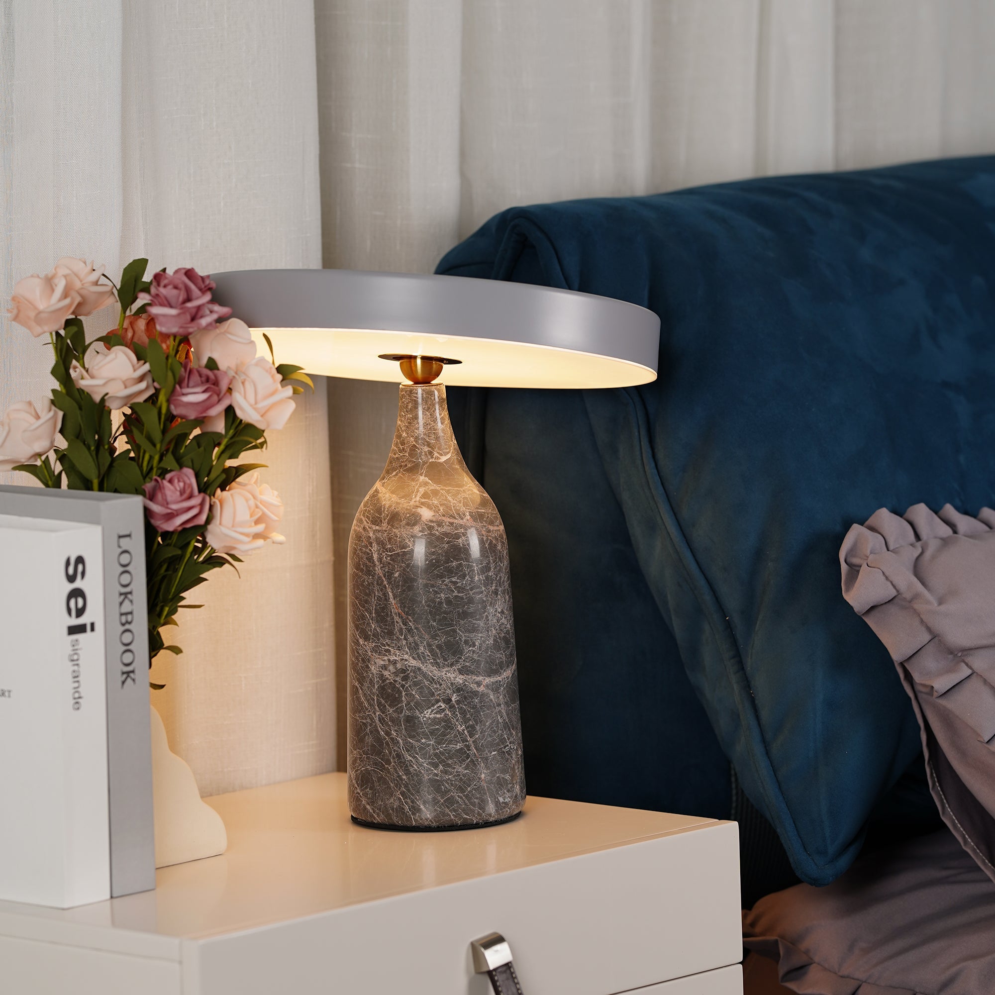 Lampe à poser moderne Dane en Métal Noir
