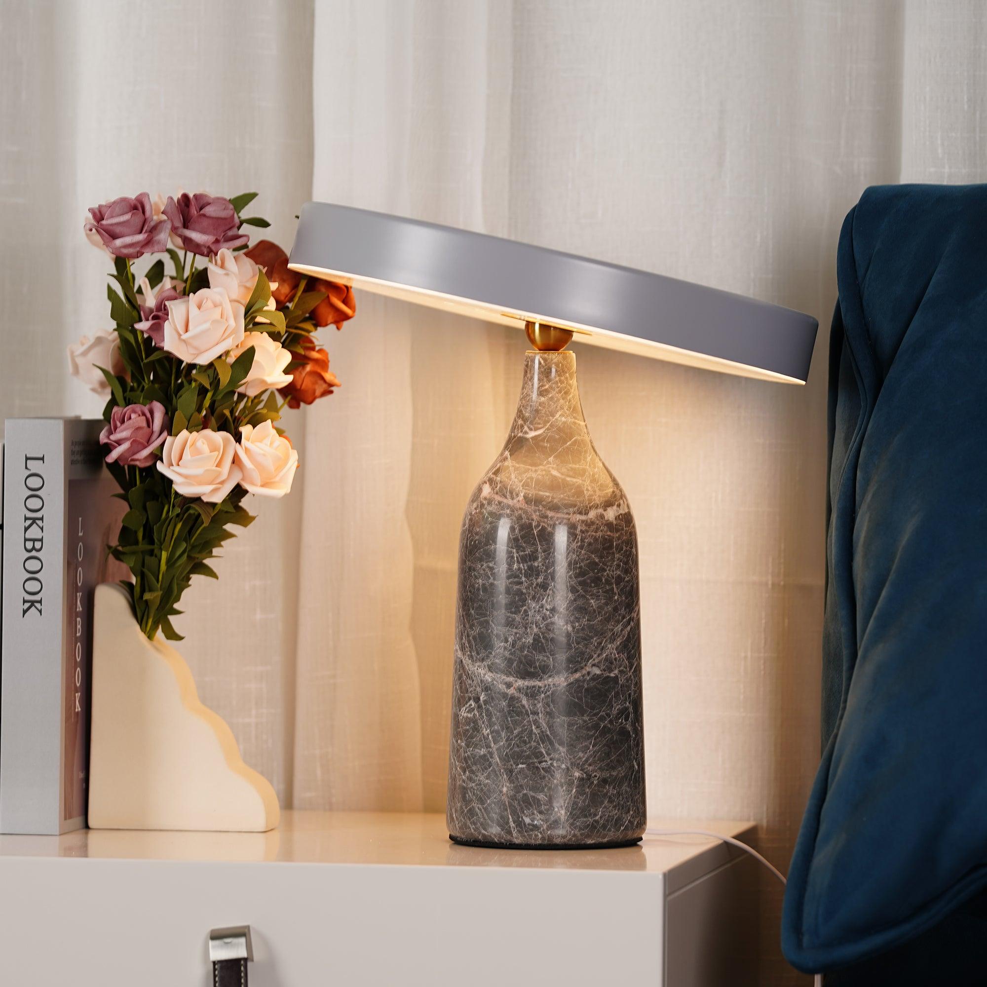 Lampe à poser moderne Dane en Métal Gris
