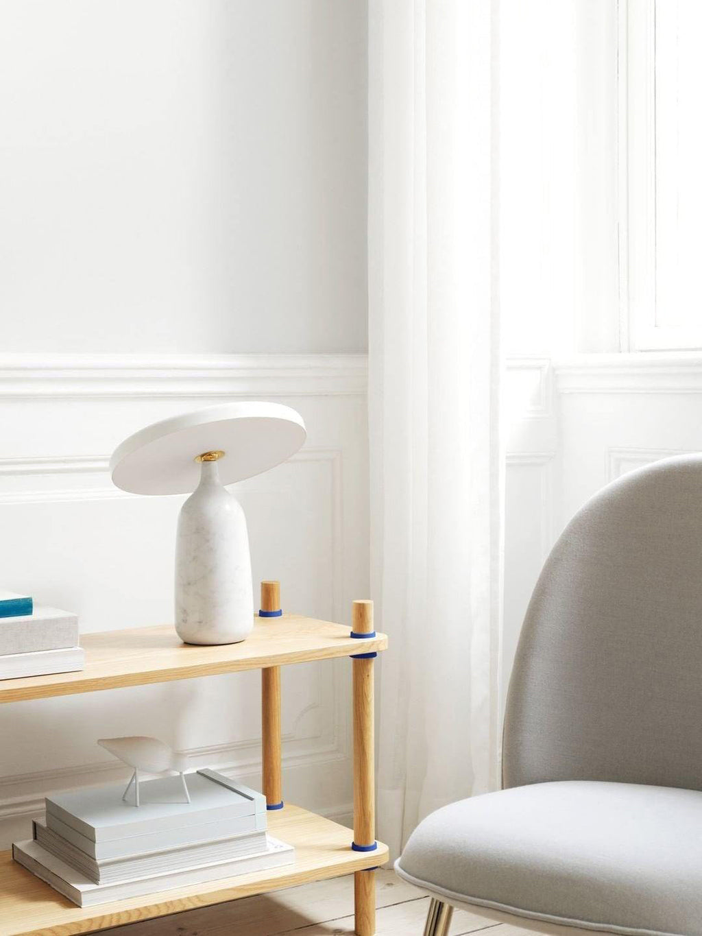 Lampe à poser moderne Dane en Métal Gris