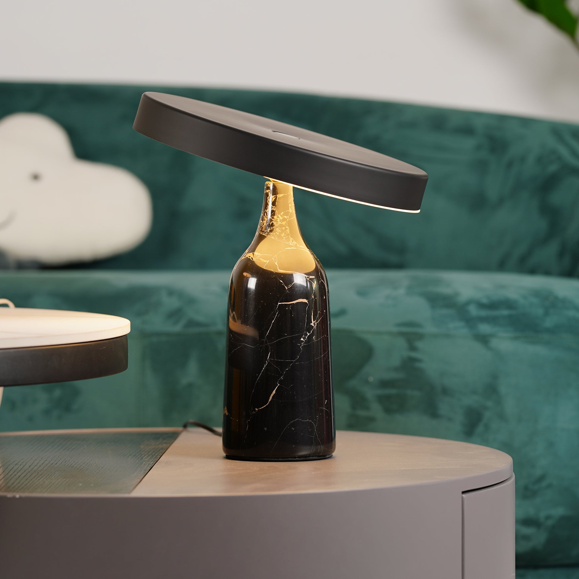 Lampe à poser moderne Dane en Métal Blanc