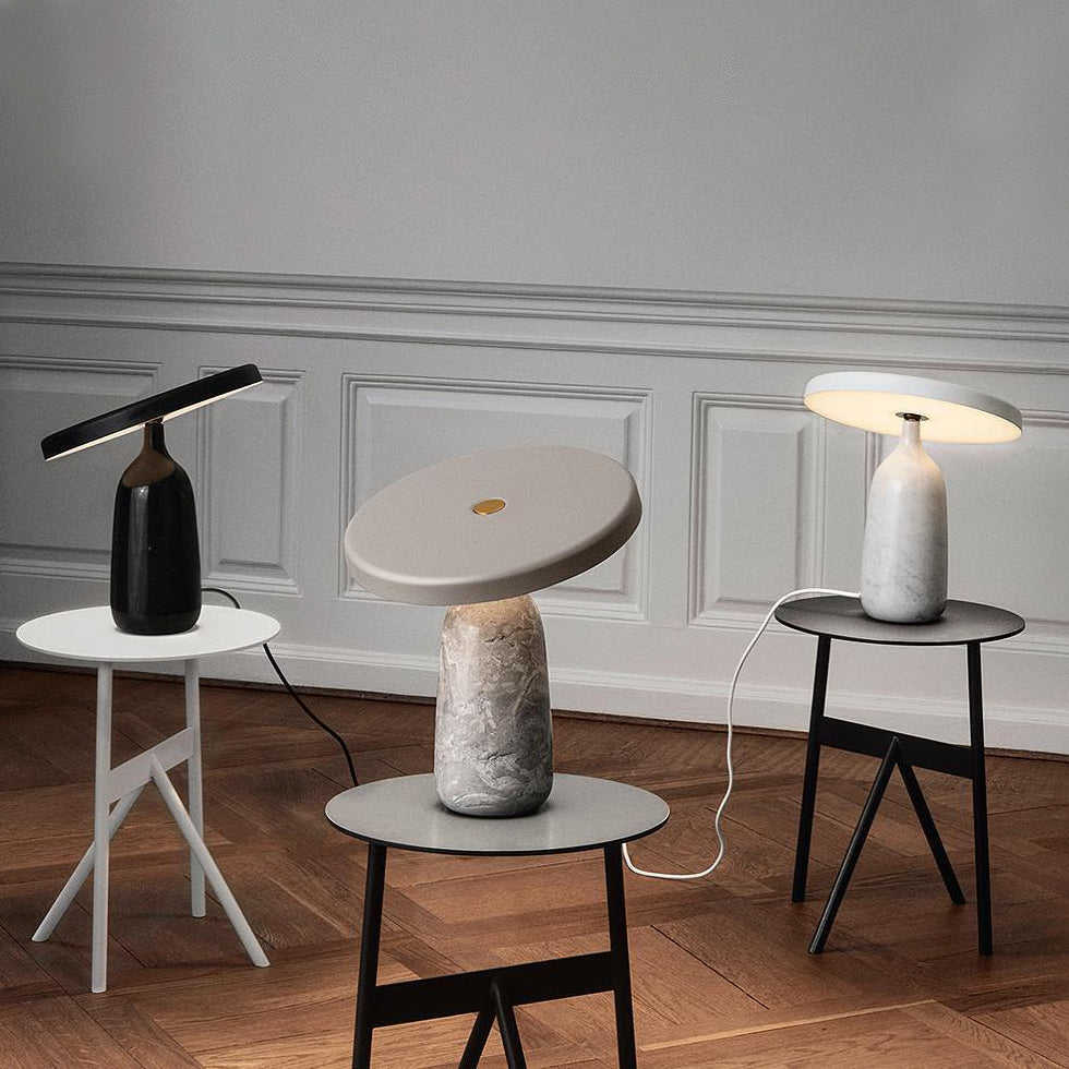 Lampe à poser moderne Dane en Métal Gris