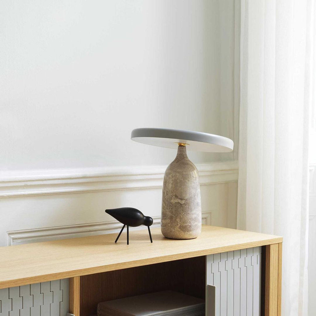 Lampe à poser moderne Dane en Métal Blanc