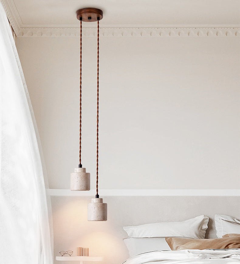 Suspension moderne Onyx en Travertin jaune