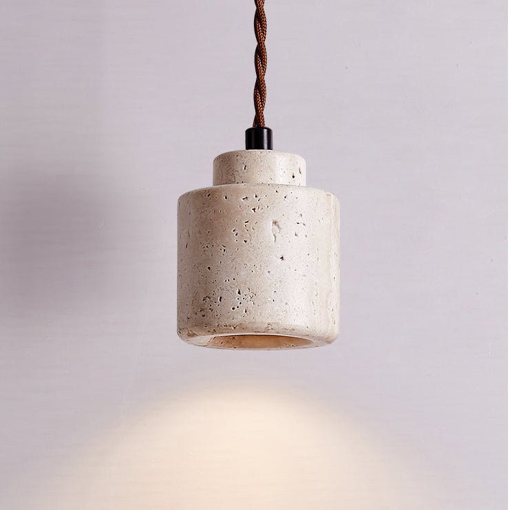 Suspension moderne Onyx en Travertin jaune