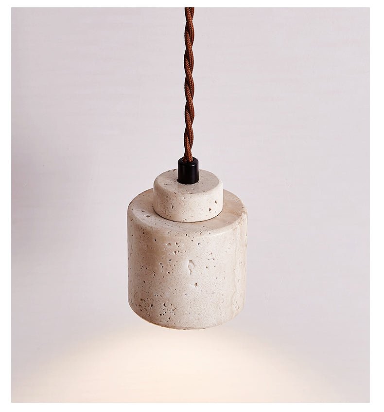 Suspension moderne Onyx en Travertin jaune