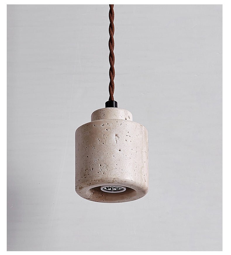Suspension moderne Onyx en Travertin jaune