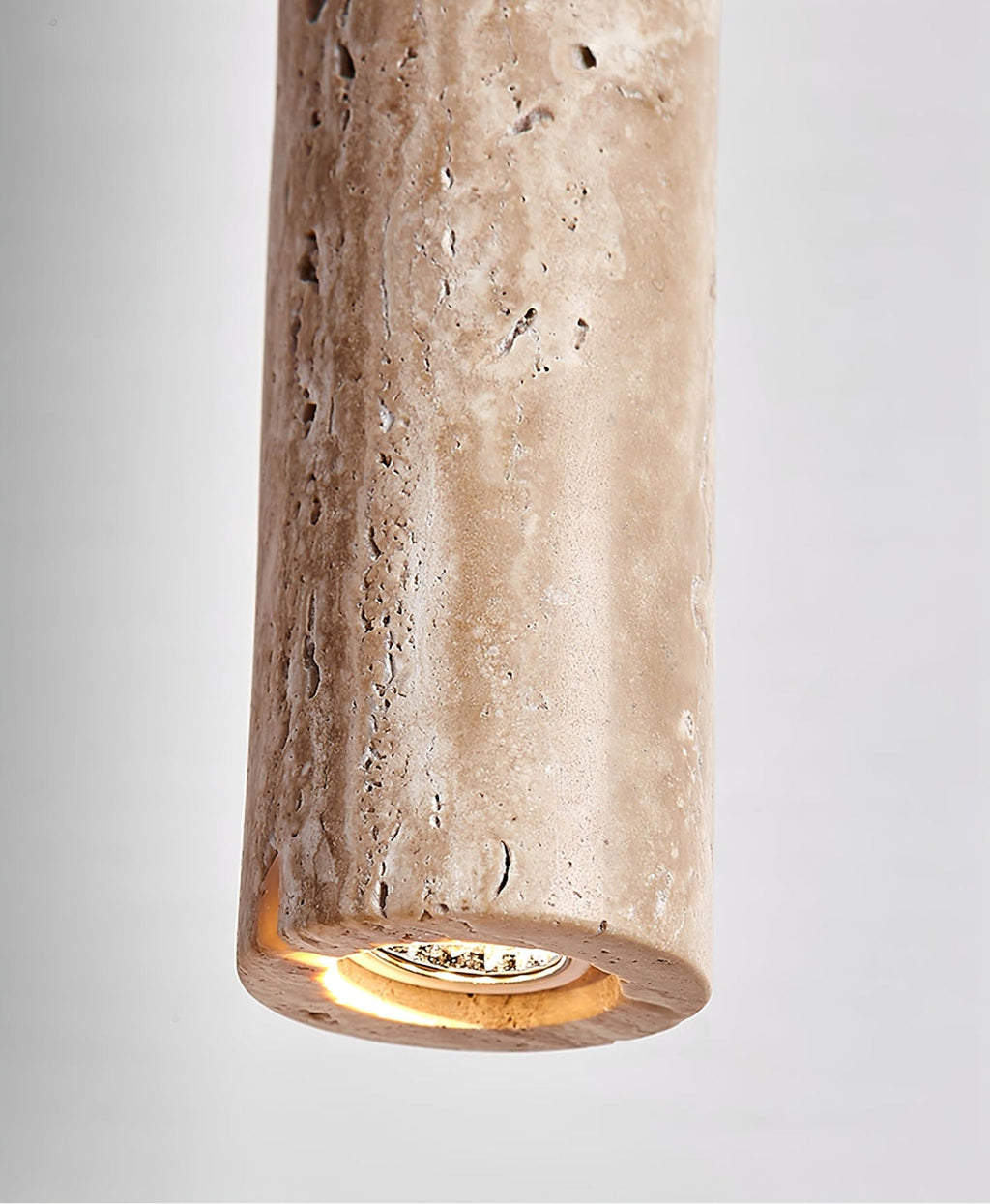 Suspension moderne Assar en Travertin jaune