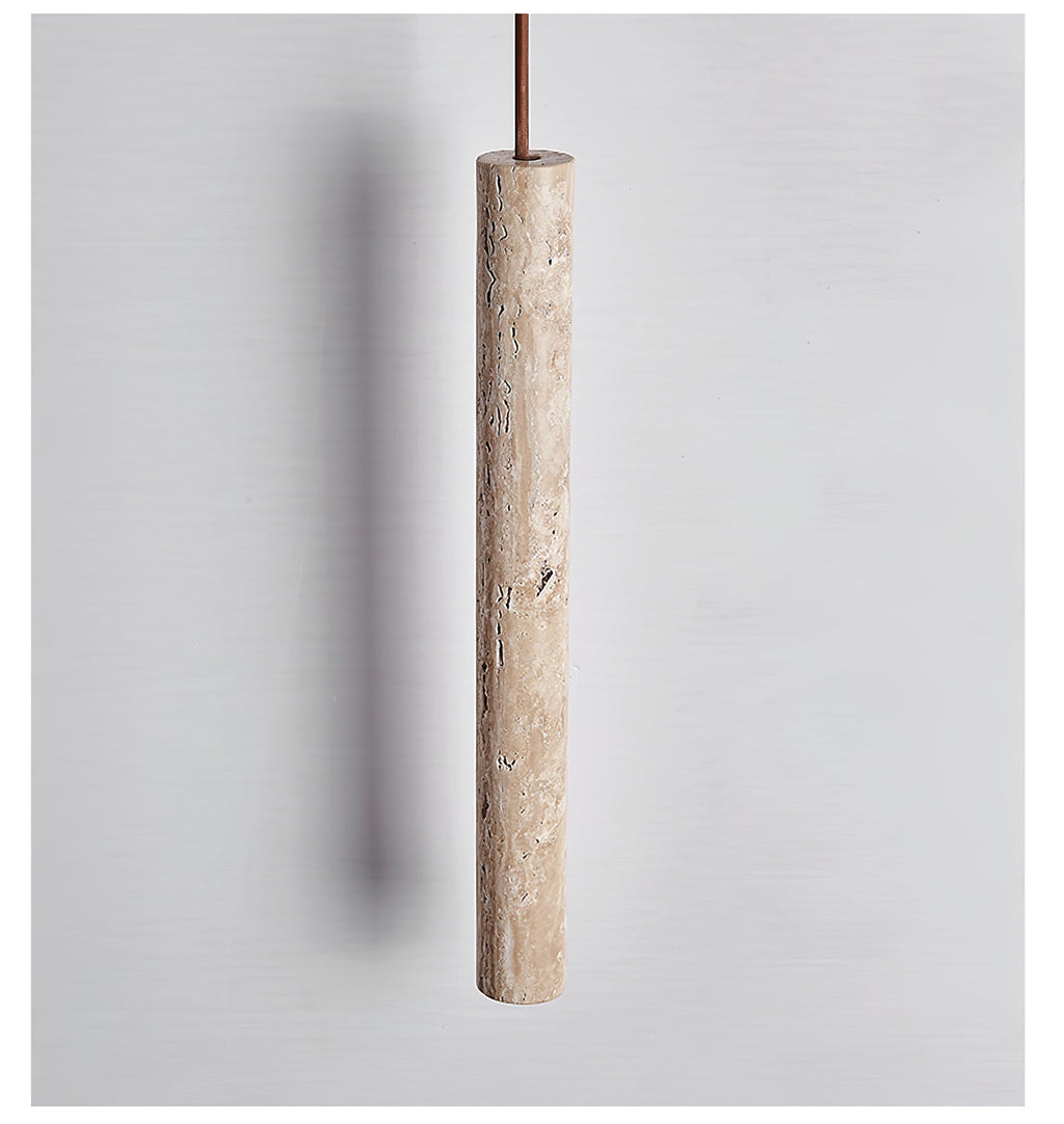 Suspension moderne Assar en Travertin jaune
