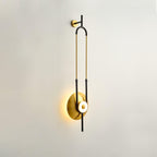 Applique murale moderne Reiulf en Marbre Or et blanc
