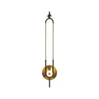 Applique murale moderne Reiulf en Marbre Or et blanc
