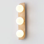 Applique murale moderne Teal en Travertin jaune et blanc
