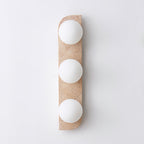 Applique murale moderne Teal en Travertin jaune et blanc