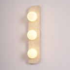 Applique murale moderne Teal en Travertin jaune et blanc