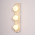 Applique murale moderne Teal en Travertin jaune et blanc