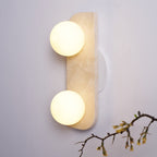 Applique murale moderne Teal en Travertin jaune et blanc