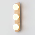 Applique murale moderne Teal en Travertin jaune et blanc
