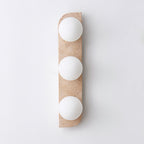 Applique murale moderne Teal en Travertin jaune et blanc