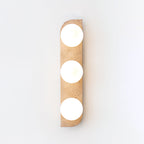 Applique murale moderne Teal en Travertin jaune et blanc