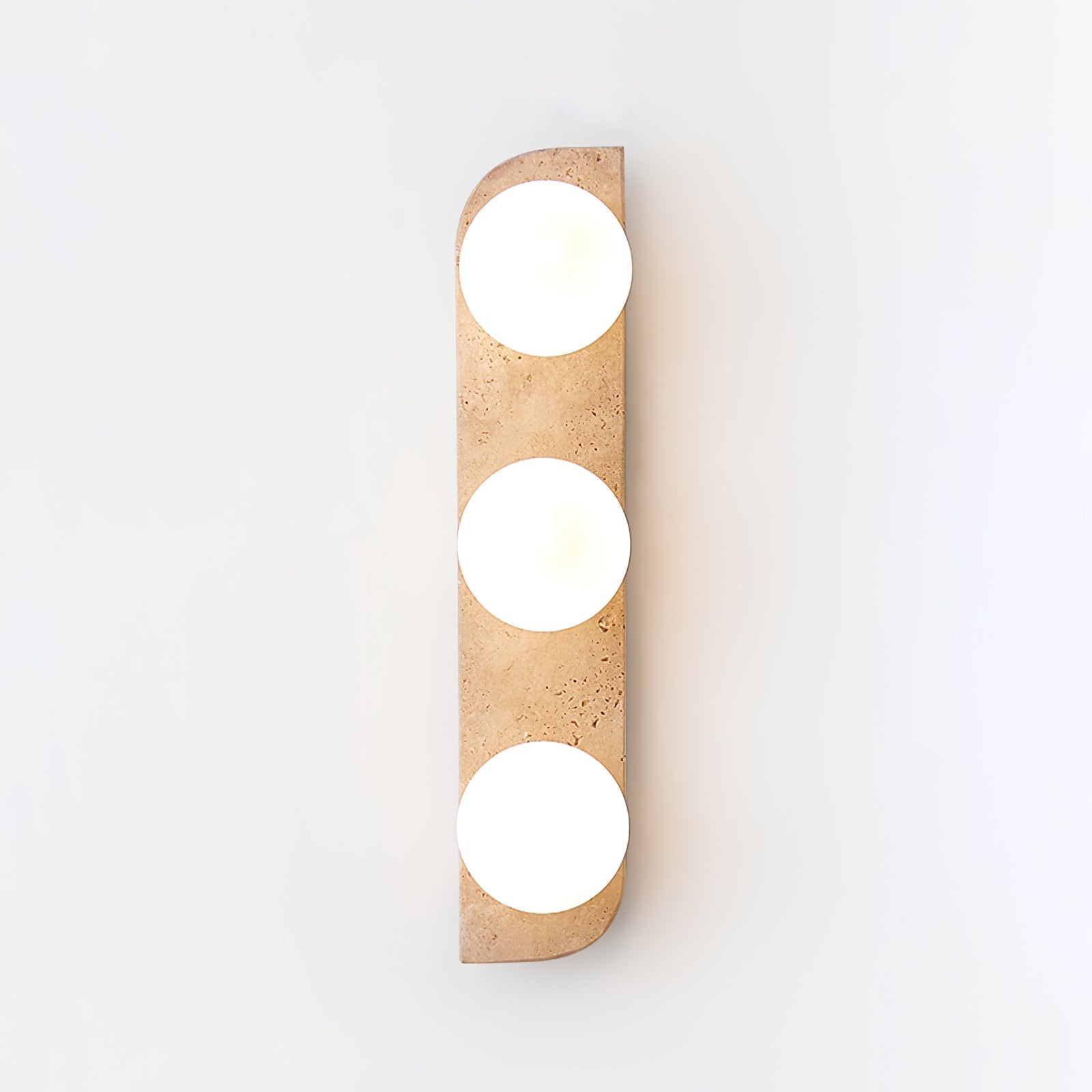Applique murale moderne Teal en Travertin jaune et blanc