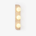 Applique murale moderne Teal en Travertin jaune et blanc