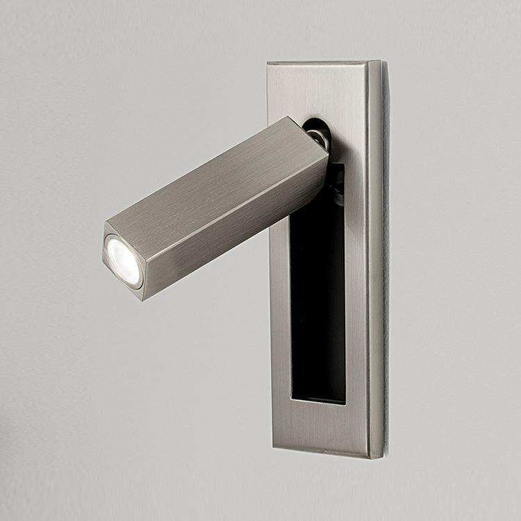 Applique murale moderne Norte en Alliage d'aluminium, Métal Nickel