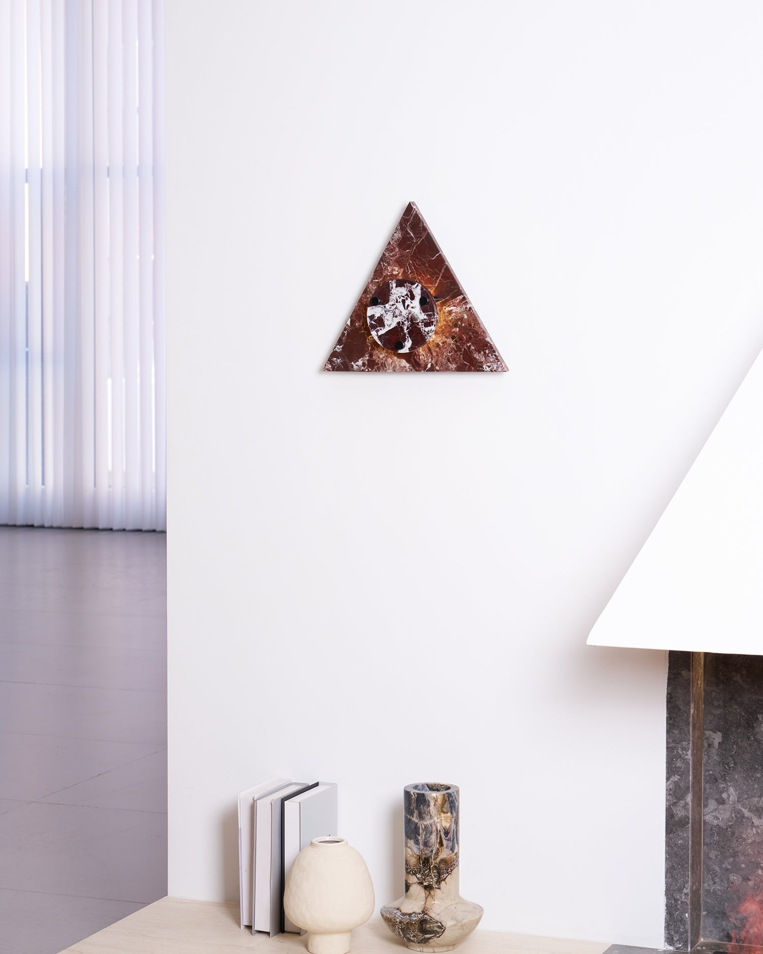 Applique murale moderne Kall en Marbre Blanc