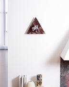 Applique murale moderne Kall en Marbre Rouge