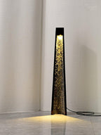 Lampadaire moderne Akseli en Noir marbre