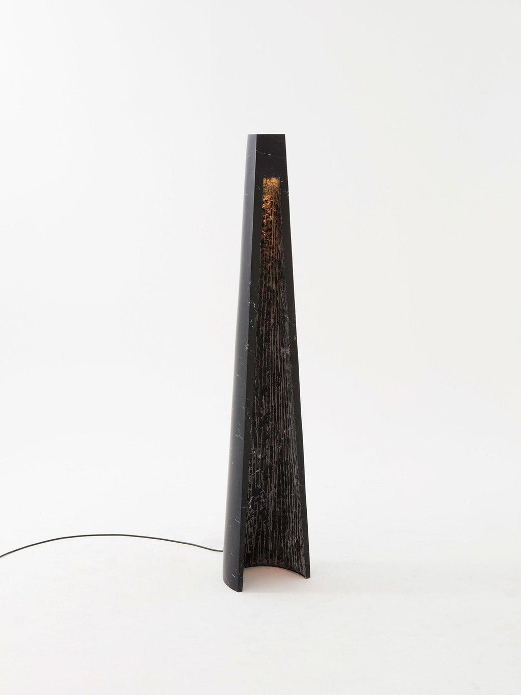 Lampadaire moderne Akseli en Noir marbre
