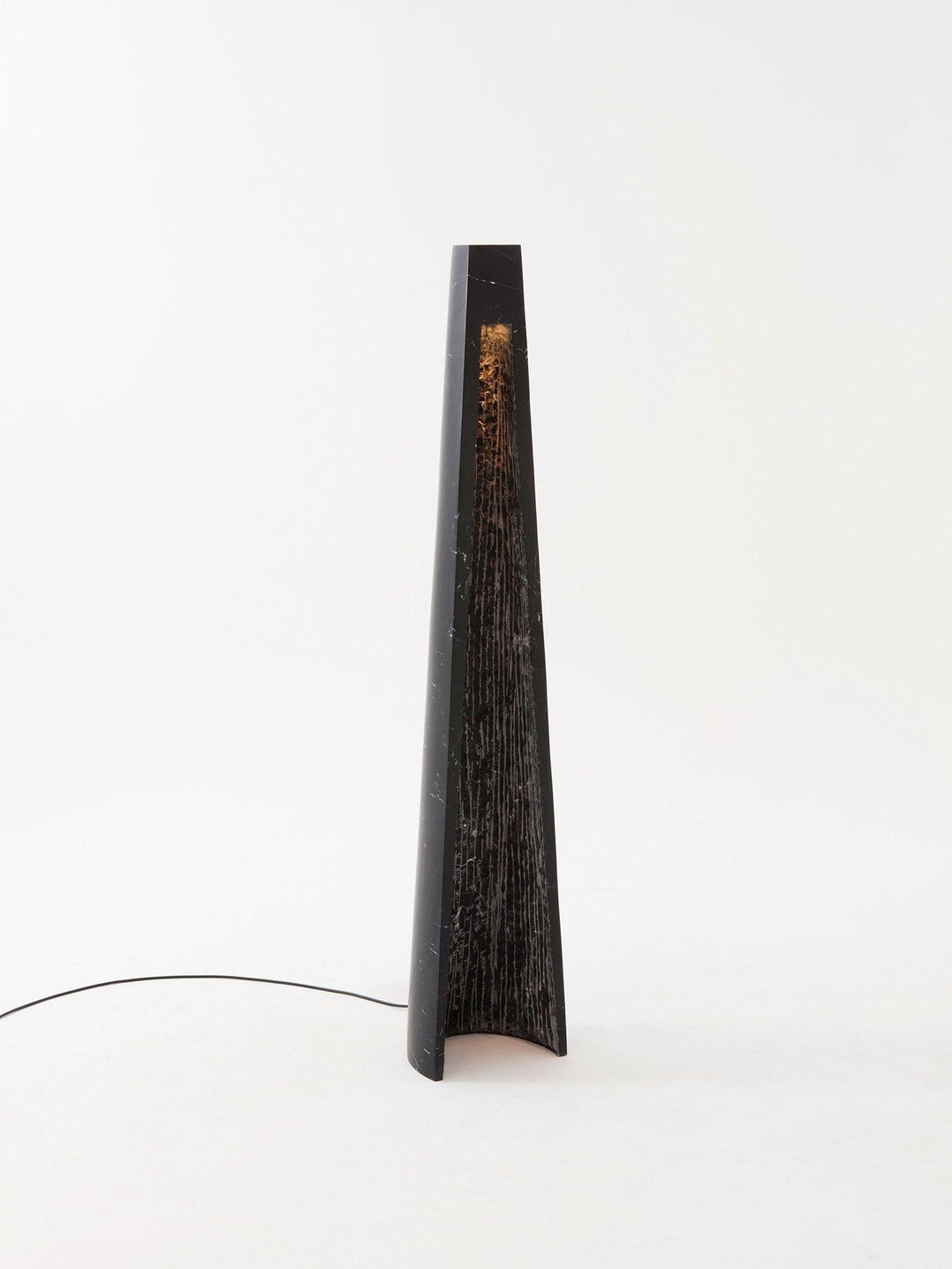 Lampadaire moderne Akseli en Noir marbre
