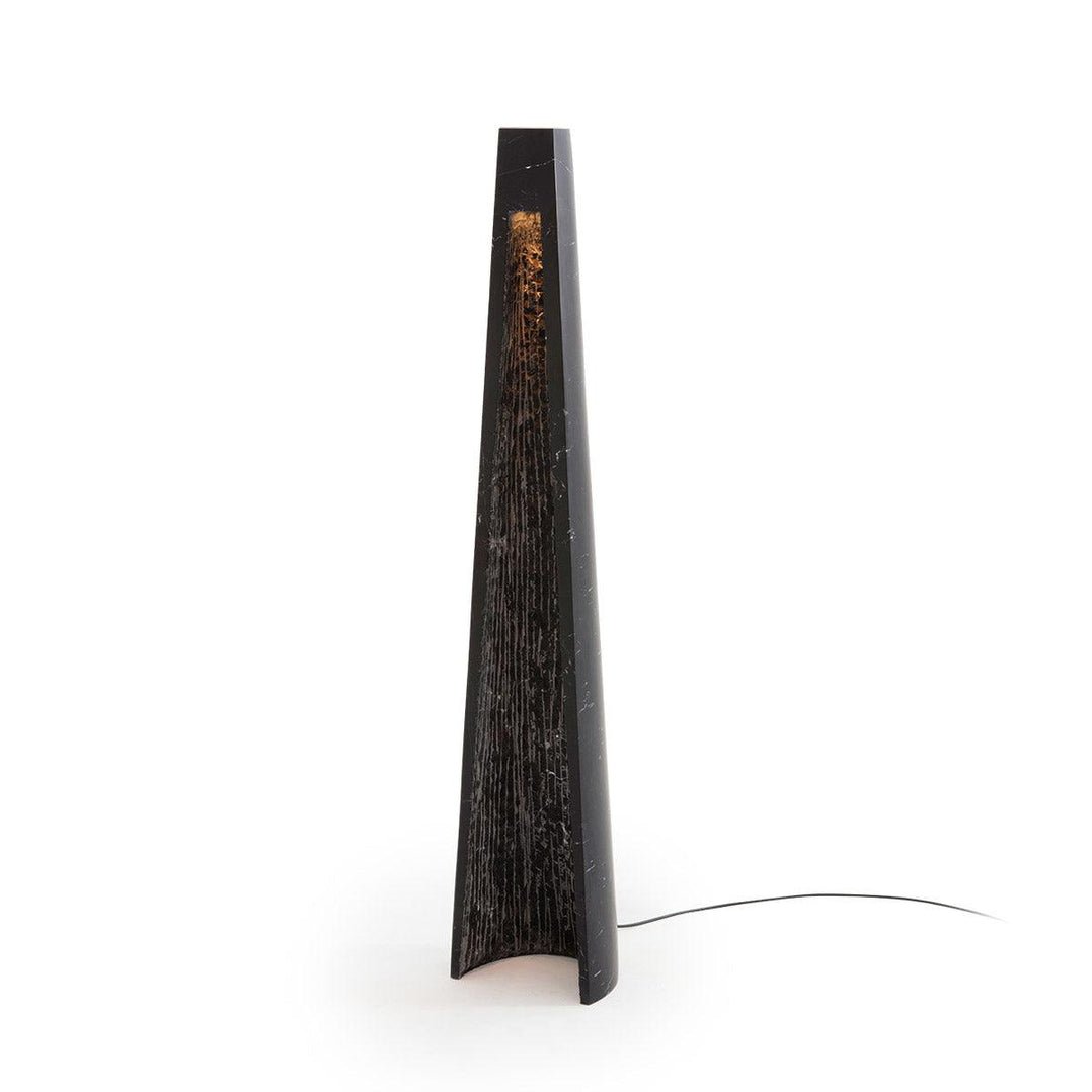 Lampadaire moderne Akseli en Noir marbre