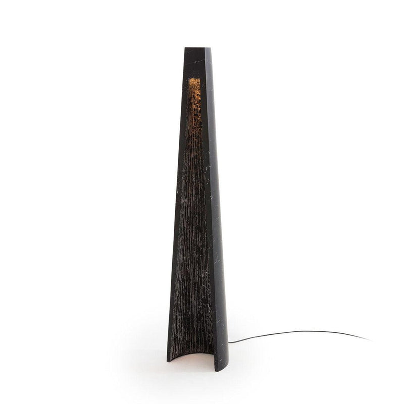 Lampadaire moderne Akseli en Noir marbre
