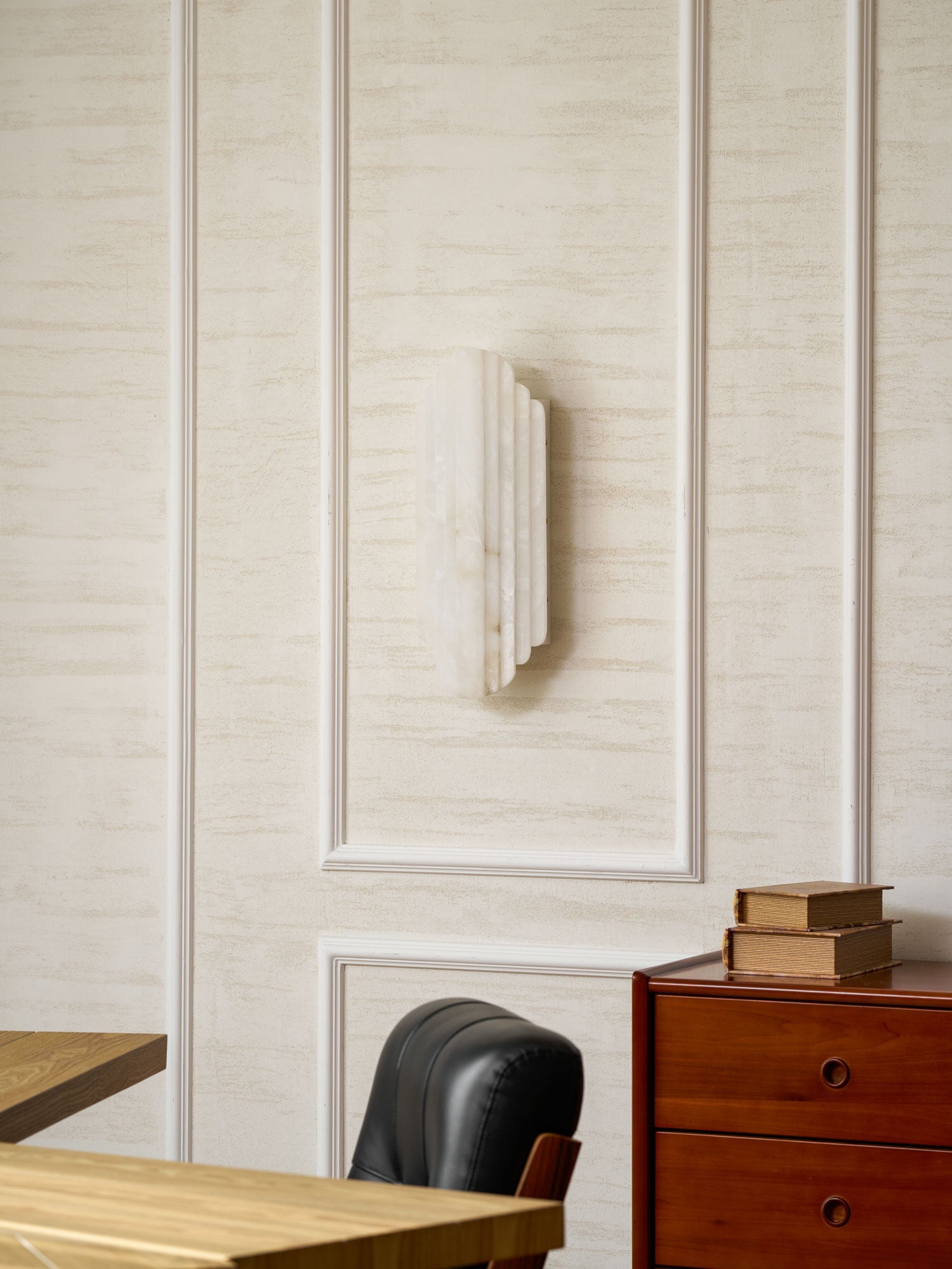 Applique murale moderne Vas en Albâtre Blanc