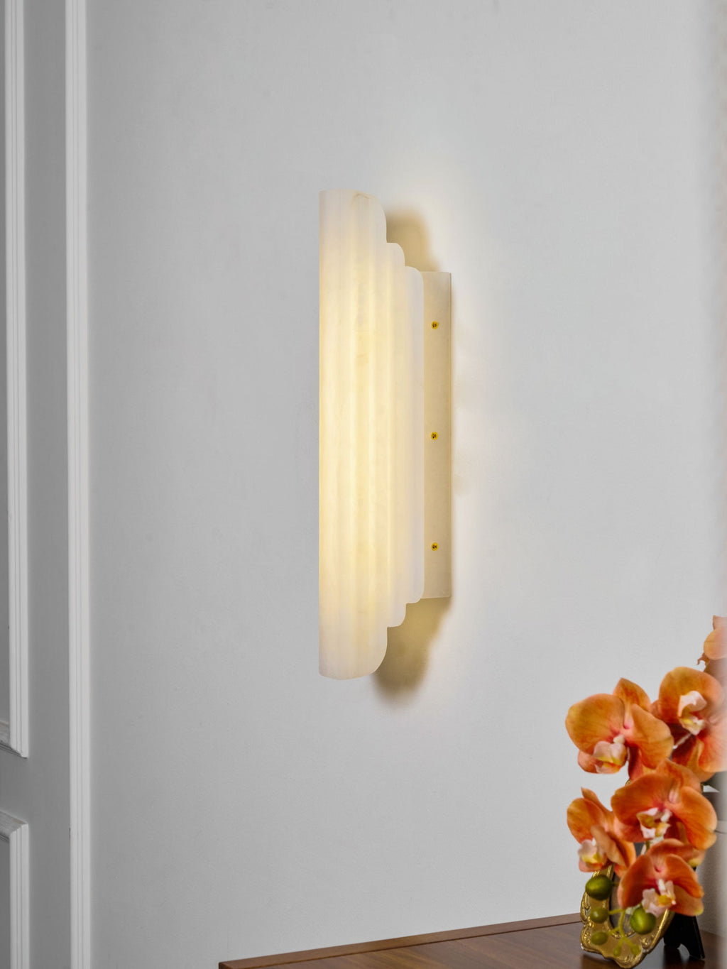 Applique murale moderne Vas en Albâtre Blanc