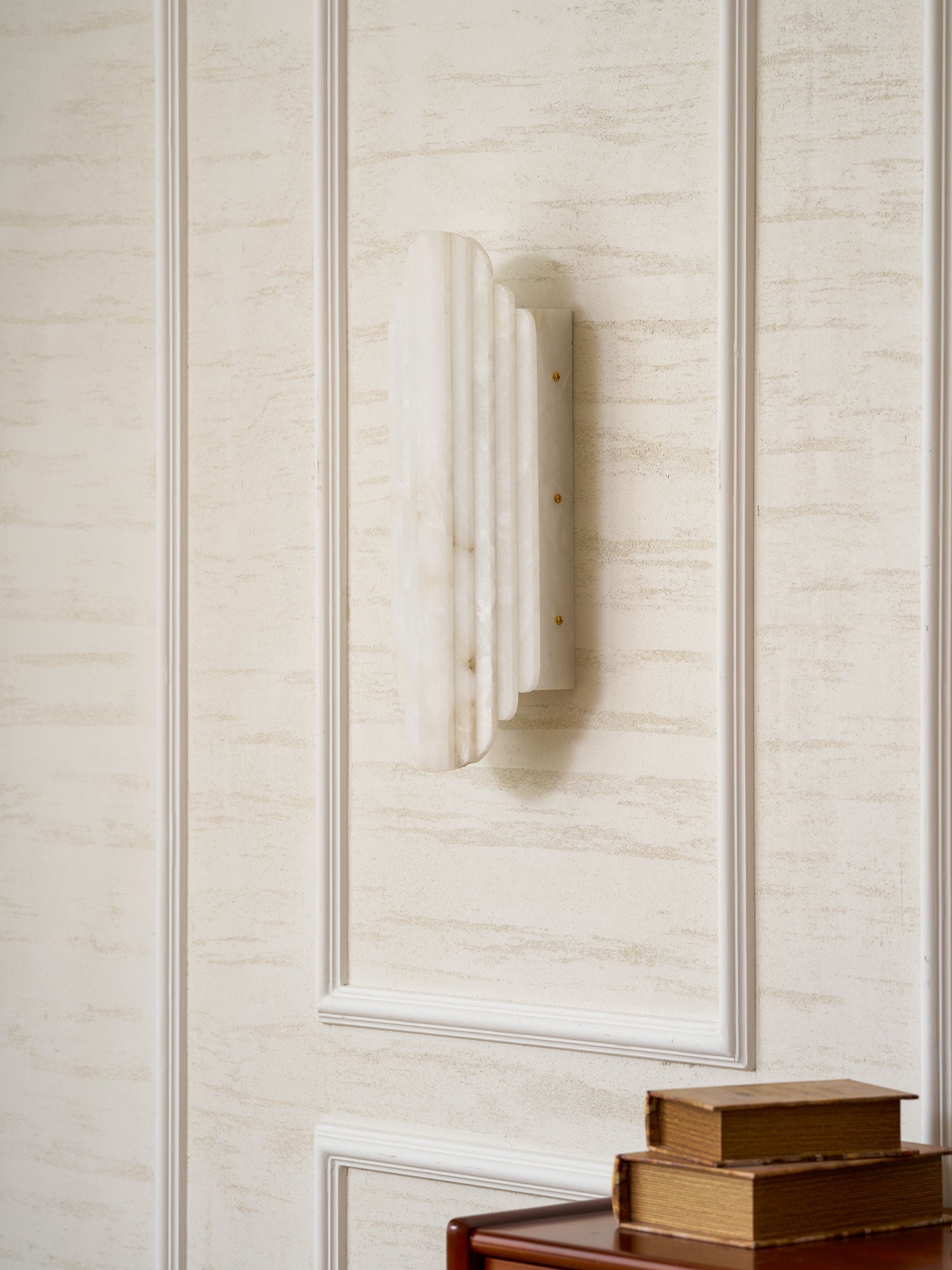 Applique murale moderne Vas en Albâtre Blanc